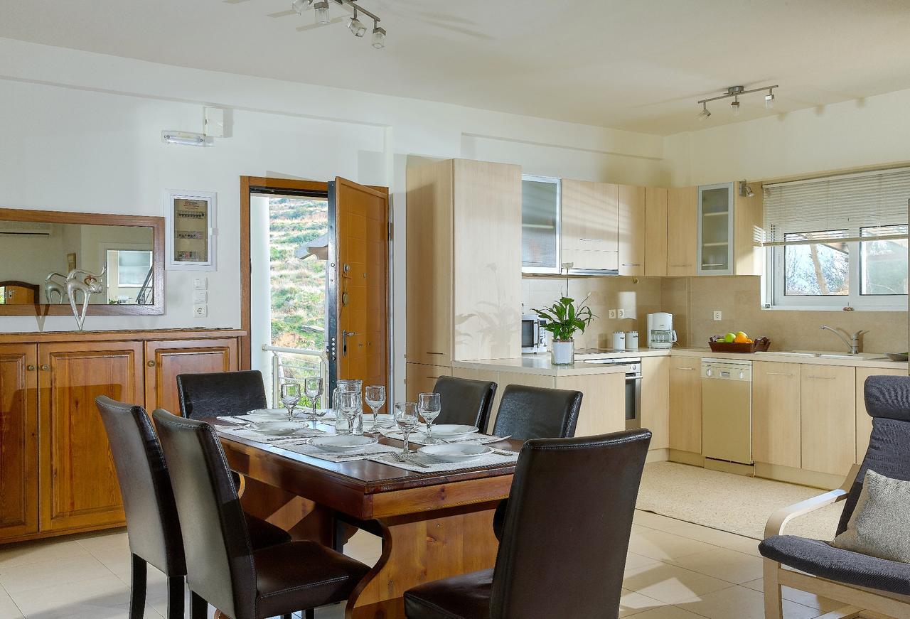 Spacious Villa With Private Eco-Pool And Panoramic Sea View Agia Pelagia  Exterior foto